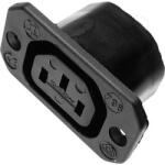 Martin Kaiser Beépíthető hálózati műszercsatlakozó aljzat, függőleges, 3 pól. , 10 A, fekete, C13, Kaiser 796/sw