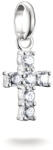 Thomas Sabo Ezüst connect kereszt medál fehér kövekkel - CC1206-051-14 (CC1206-051-14)