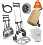 Gardebruk Magasságban állítható molnárkocsi TROY, max. 80 kg, ezüst/fekete