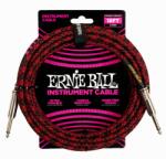 Ernie Ball 6396 fekete-piros szövetkábel 5.5m