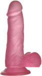 Lovetoy - dildo cu ventuză - 15cm - silicon roz (6970260906296) Dildo