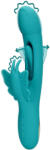Loveline - vibrator tip fluture cu limbă - silicon turcoaz (8714273049179) Vibrator