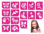 TyToo lányos csillámtetoválás sablon szett - 15 darabos (CTMS0060-501065)