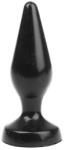 I Love Butt Plug Classic S - érzéki anális kiegészítő, fekete 11 cm