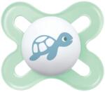 MAM Start szilikon játszócumi 0-2 hó - Menta teknősbéka