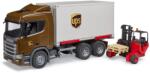 BRUDER Logistica UPS Scania cu stivuitor (03582) (03582)