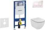 Geberit Duofix - Ideal Standard Tesi fali WC és ülőkés szett, Sigma30 gombok, fehér/króm 111.300. 00.5 NF5 (111.300.00.5 NF5)