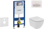 Geberit Duofix - Falra szerelhető szett, WC és ülőke Ideal Standard Tesi, gombok Sigma50, perem nélküli, SoftClose, alpesi fehér 111.300. 00.5 NE8 (111.300.00.5 NE8)