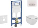 Geberit Duofix - Előfali szerelőkészlet, Tesi WC és ülőke, Sigma50 vezérlőgomb, alpesi fehér SANI11CD3123 (SANI11CD3123)