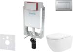kielle Genesis - Falsík alatti szerelőkészlet, Oudee Vortex WC és softclose ülőkével, Gemini III, vezérlőgombokkal, matt króm 30505SZ77 (30505SZ77)