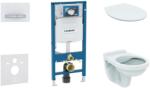 Geberit Duofix - Készlet falra szerelhető, Alpha WC ülőkével, Sigma50 gomb, alpesi fehér 111.300. 00.5 ND8 (111.300.00.5 ND8)