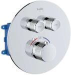 kielle Oudee - Termosztatikus rejtett csaptelep testtel, 2 készülékhez, króm 10602200 (10602200)