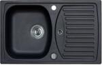Alveus Record - Gránit mosogató 780x480 mm, lefolyásszabályozóval, szén-dioxiddal 1130331 (1130331)