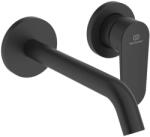 Ideal Standard Cerafine Nuovo - Mosdókagyló-keverő rejtett beépítéshez, 2 lyukú beépítéshez, selyemfekete színben BD776XG (BD776XG)