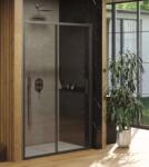 RAVAK Blix - Karcsú zuhanyajtó BLSDP2-120, 1177-1205 mm, fekete/tiszta üveg X0PMG0300Z1 (X0PMG0300Z1)