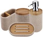 Nimco Kora - Fürdőszobai tartozék szett 4 az 1-ben, homokbézs/bambusz KO 24000SET-86 (KO 24000SET-86)