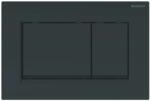 Geberit Sigma20 - Vezérlőgomb 2 süllyesztett mennyiséghez, fekete fényes/fekete matt 115.883. DW. 1 (115.883.DW.1)