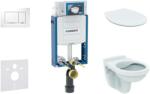 Geberit Kombifix - Készlet falra szerelhető, Alpha WC ülőkével, Sigma20 nyomógombos, krómozott 110.302. 00.5 ND6 (110.302.00.5 ND6)