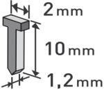 Extol Tűzőgép szeg fejjel profi 10 mm (2, 0x1, 2 mm) 1000 db (8852403)