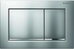 Geberit Omega20 - Süllyesztett vezérlőgomb, könnyen tisztítható, matt króm/fényes króm 115.080. JQ. 1 (115.080.JQ.1)