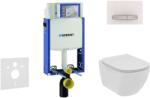 Geberit Kombifix - Falra szerelhető szett, WC és ülőke Ideal Standard Tesi, gombok Sigma50, perem nélküli, SoftClose, alpesi fehér 110.302. 00.5 NE8 (110.302.00.5 NE8)