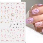  Körömmatrica - F1026 virág