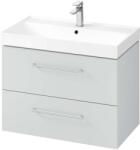 kielle Arkas I - Szekrény mosdóval 80x57x44 cm, 2 fiókkal, szürke 50011S82 (50011S82)