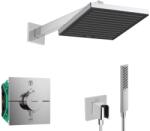 Hansgrohe - Zuhanyszett termosztáttal, rejtve, testtel, 26x26 cm, króm, króm SANI21HHH003 (SANI21HHH003)