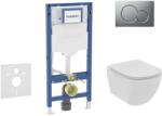 Geberit Duofix - Előfali szerelő készlet, Tesi WC és softclose ülőke, Sigma01 vezérlőgomb, matt króm SANI11CD2110 (SANI11CD2110)