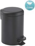 SAPHO Gedy fürdőszobai kiegészítők - Hulladékgyűjtő 5 L, Soft Close, matt fekete 330914 (330914)