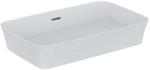 Ideal Standard Ipalyss - Mosdókagyló pultra, 650x400 mm, túlfolyóval, Ideal Plus, fehér E1887MA (E1887MA)