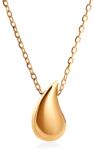 SAVICKI Colier lacrimă argint placat cu aur 45 cm - savicki - 335,00 RON