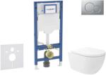 Geberit Duofix - Előfali szerelő készlet, Oudee Vortex WC és softclose ülőke, Sigma01 vezérlőgomb, lakkozott matt króm SANI11CA1149B (SANI11CA1149B)