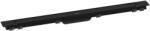 Hansgrohe RainDrain Match Plus - Zuhanyzó vályú 90 cm, ráccsal, fekete matt 56216670 (56216670)