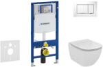 Geberit Duofix - Ideal Standard Tesi fali WC és ülőkés szett, Sigma30 gombok, Aquablade, SoftClose, fehér/fényes króm, fehér/fényes króm 111.300. 00.5 NU5 (111.300.00.5 NU5)