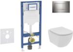 Geberit Duofix - Előfali szerelő készlet, Tesi WC és softclose ülőke, Sigma30 vezérlőgomb, fényes króm/matt króm SANI11CD1113 (SANI11CD1113)