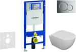 Geberit Duofix - Falra szerelhető szett, Oudee WC és softclose ülés, Sigma01 gomb, fényes króm, fényes króm SANI11CA1100 (SANI11CA1100)