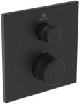 Ideal Standard CeraTherm Navigo - Termosztatikus, rejtett zuhanykeverő, selyemfekete A7301XG (A7301XG)