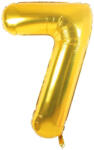  7-es Szám Óriás Fólia Lufi Arany 105cm