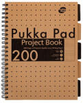  Spirálfüzet Pukka Pad Project 200 oldal, színregiszteres A/4, vonalas, 9566