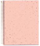 Miquelrius spirálfüzet, A5, 120 lap, vonalas, színregiszteres, keményfedelű, Rose