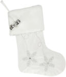  Angel mikulás csizma hópehely hímzéssel Fehér 50 cm (416848)
