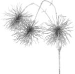  57b karácsonyi dísz Ezüst 35x10 cm (370626)