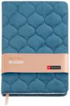 Miquelrius notesz, A5, 80 lap, kék bársony borítással, Bloom