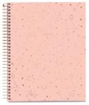 Miquelrius spirálfüzet, A5, 120 lap, négyzethálós, színregiszteres, keményfedeles, Rose