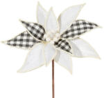  Dekoratív karácsonyi virág 111 Fehér 30x15 cm (410441)