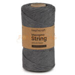  Macrame String (Kifésülhető), 3mm - Füstszürke