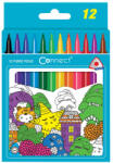 Connect Rostirón, filctoll készlet, Connect háromszög testű, 12 klf. Szín (611472) - printsisters