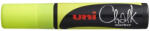 uni Krétamarker folyékony 15mm, Uni-Posca PWE-17K fluor sárga (62874) - irodaszerpiac