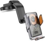 hoco. autós telefontartó a középkonzolra vezeték nélküli töltés 15W átlátszó HW8 fekete